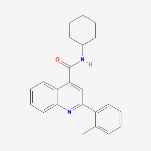 molecular formula C23H24N2O B329771 N-cyclohexyl-2-(2-methylphenyl)quinoline-4-carboxamide 