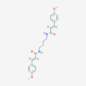 molecular formula C24H28N2O4 B329772 3-(4-methoxyphenyl)-N-(4-{[3-(4-methoxyphenyl)acryloyl]amino}butyl)acrylamide 