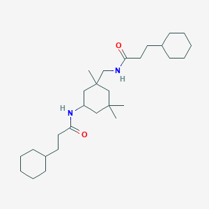 molecular formula C28H50N2O2 B329777 3-cyclohexyl-N-(3-{[(3-cyclohexylpropanoyl)amino]methyl}-3,5,5-trimethylcyclohexyl)propanamide 