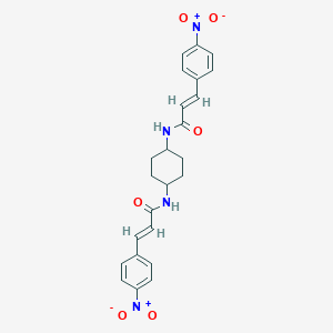 molecular formula C24H24N4O6 B329780 3-{4-nitrophenyl}-N-{4-[(3-{4-nitrophenyl}acryloyl)amino]cyclohexyl}acrylamide 