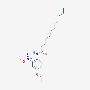 molecular formula C20H32N2O4 B329781 N-(4-ethoxy-2-nitrophenyl)dodecanamide 