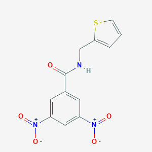 molecular formula C12H9N3O5S B329788 3,5-dinitro-N-(thiophen-2-ylmethyl)benzamide 