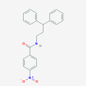 molecular formula C22H20N2O3 B329791 N-(3,3-diphenylpropyl)-4-nitrobenzamide 