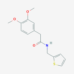 molecular formula C15H17NO3S B329795 2-(3,4-dimethoxyphenyl)-N-(2-thienylmethyl)acetamide 