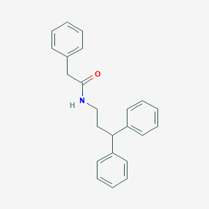 molecular formula C23H23NO B329805 N-(3,3-diphenylpropyl)-2-phenylacetamide 