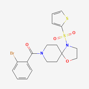 8-(2-Bromobenzoyl)-4-(thiophene-2-sulfonyl)-1-oxa-4,8-diazaspiro[4.5]decane