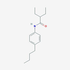 molecular formula C16H25NO B329812 N-(4-butylphenyl)-2-ethylbutanamide 