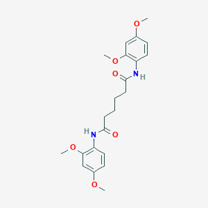 molecular formula C22H28N2O6 B329814 N~1~,N~6~-bis(2,4-dimethoxyphenyl)hexanediamide 