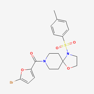 (5-Bromofuran-2-yl)(4-tosyl-1-oxa-4,8-diazaspiro[4.5]decan-8-yl)methanone