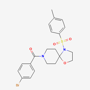 (4-Bromophenyl)(4-tosyl-1-oxa-4,8-diazaspiro[4.5]decan-8-yl)methanone