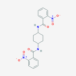 molecular formula C20H20N4O6 B329816 2-nitro-N-[4-({2-nitrobenzoyl}amino)cyclohexyl]benzamide 