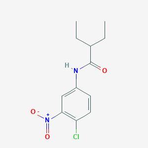 molecular formula C12H15ClN2O3 B329817 N-(4-chloro-3-nitrophenyl)-2-ethylbutanamide 