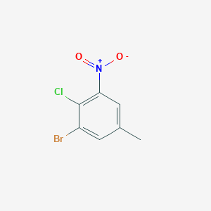 molecular formula C7H5BrClNO2 B3298172 3-Bromo-4-chloro-5-nitrotoluene CAS No. 89642-18-2