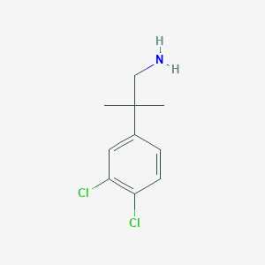 molecular formula C10H13Cl2N B3298183 2-(3,4-Dichlorophenyl)-2-methylpropan-1-amine CAS No. 89655-70-9