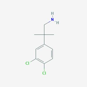 molecular formula C10H13Cl2N B3298183 2-(3,4-二氯苯基)-2-甲基丙-1-胺 CAS No. 89655-70-9