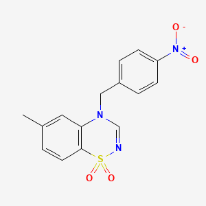 6-methyl-4-(4-nitrobenzyl)-4H-1,2,4-benzothiadiazine 1,1-dioxide