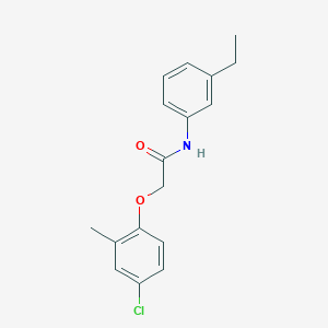 molecular formula C17H18ClNO2 B329824 2-(4-chloro-2-methylphenoxy)-N-(3-ethylphenyl)acetamide 