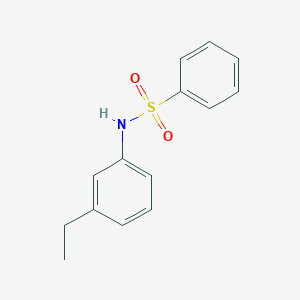 molecular formula C14H15NO2S B329825 N-(3-ethylphenyl)benzenesulfonamide 