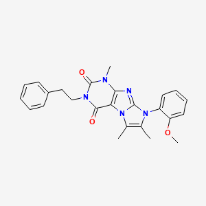 8-(2-methoxyphenyl)-1,6,7-trimethyl-3-phenethyl-1H-imidazo[2,1-f]purine-2,4(3H,8H)-dione