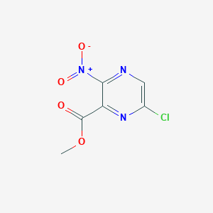 molecular formula C6H4ClN3O4 B3298269 Methyl 6-chloro-3-nitropyrazinoate CAS No. 89690-75-5