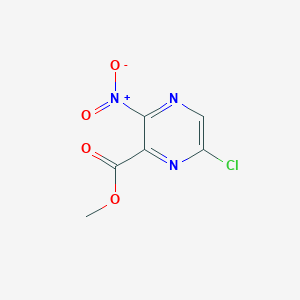 molecular formula C6H4ClN3O4 B3298269 6-氯-3-硝基吡嗪酸甲酯 CAS No. 89690-75-5