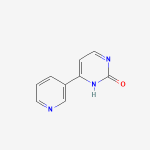 molecular formula C9H7N3O B3298277 2-Hydroxy-4-(3-pyridyl)pyrimidine CAS No. 897031-20-8
