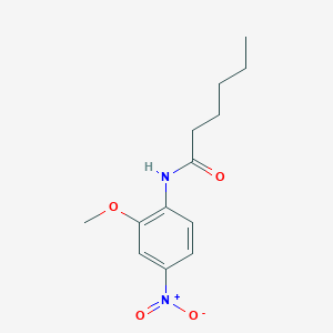 N-(2-methoxy-4-nitrophenyl)hexanamide