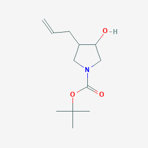 Tert-butyl 3-allyl-4-hydroxypyrrolidine-1-carboxylate