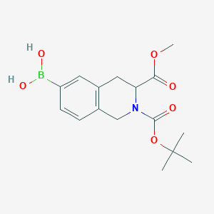 2,3(1H)-Isoquinolinedicarboxylicacid, 6-borono-3,4-dihydro-, 2-(1,1-dimethylethyl) 3-methyl ester