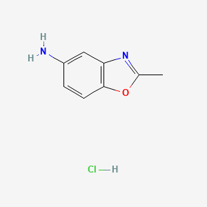 molecular formula C8H9ClN2O B3298319 2-Methylbenzo[d]oxazol-5-amine hydrochloride CAS No. 897439-70-2