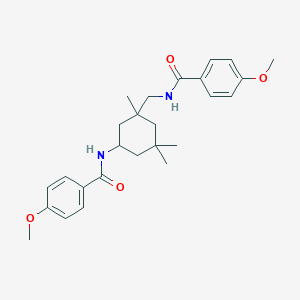 4-methoxy-N-(3-{[(4-methoxybenzoyl)amino]methyl}-3,5,5-trimethylcyclohexyl)benzamide