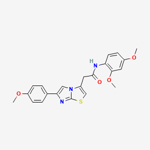 molecular formula C22H21N3O4S B3298345 4-(3-Methoxybenzoyl)-2,3,4,5-tetrahydro-1,4-benzoxazepine CAS No. 897461-08-4