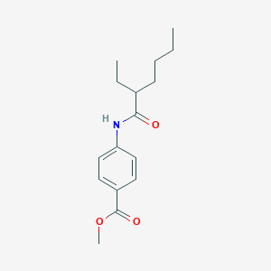 molecular formula C16H23NO3 B329835 Methyl 4-[(2-ethylhexanoyl)amino]benzoate 