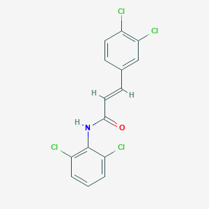 molecular formula C15H9Cl4NO B329837 N-(2,6-dichlorophenyl)-3-(3,4-dichlorophenyl)acrylamide 