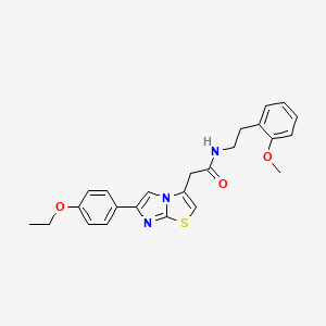 2-(6-(4-ethoxyphenyl)imidazo[2,1-b]thiazol-3-yl)-N-(2-methoxyphenethyl)acetamide