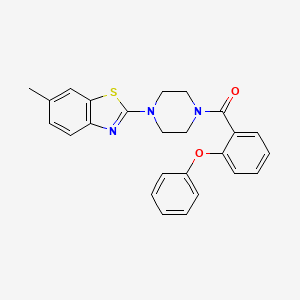 6-Methyl-2-[4-(2-phenoxybenzoyl)piperazin-1-yl]-1,3-benzothiazole