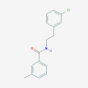 N-[2-(3-chlorophenyl)ethyl]-3-methylbenzamide