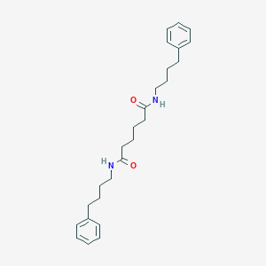 molecular formula C26H36N2O2 B329845 N,N'-bis(4-phenylbutyl)hexanediamide 