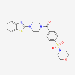 (4-(4-Methylbenzo[d]thiazol-2-yl)piperazin-1-yl)(4-(morpholinosulfonyl)phenyl)methanone
