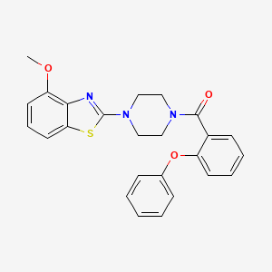 4-Methoxy-2-[4-(2-phenoxybenzoyl)piperazin-1-yl]-1,3-benzothiazole