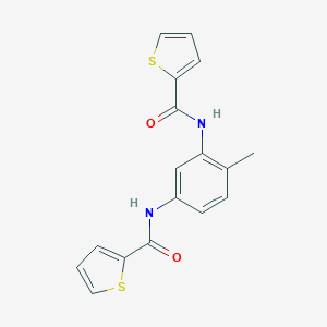 molecular formula C17H14N2O2S2 B329849 N-{2-methyl-5-[(2-thienylcarbonyl)amino]phenyl}-2-thiophenecarboxamide 