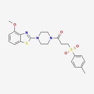 1-(4-(4-Methoxybenzo[d]thiazol-2-yl)piperazin-1-yl)-3-tosylpropan-1-one