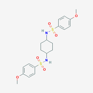 molecular formula C20H26N2O6S2 B329850 4-methoxy-N-(4-{[(4-methoxyphenyl)sulfonyl]amino}cyclohexyl)benzenesulfonamide 