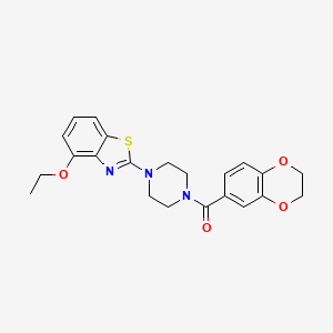 (2,3-Dihydrobenzo[b][1,4]dioxin-6-yl)(4-(4-ethoxybenzo[d]thiazol-2-yl)piperazin-1-yl)methanone