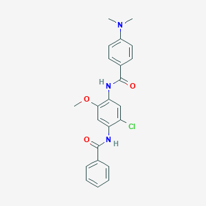 N-[4-(benzoylamino)-5-chloro-2-methoxyphenyl]-4-(dimethylamino)benzamide