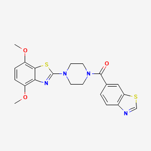 Benzo[d]thiazol-6-yl(4-(4,7-dimethoxybenzo[d]thiazol-2-yl)piperazin-1-yl)methanone