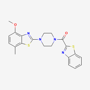 Benzo[d]thiazol-2-yl(4-(4-methoxy-7-methylbenzo[d]thiazol-2-yl)piperazin-1-yl)methanone
