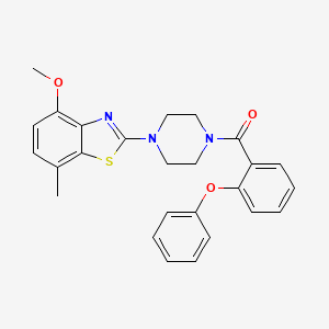 4-Methoxy-7-methyl-2-[4-(2-phenoxybenzoyl)piperazin-1-yl]-1,3-benzothiazole