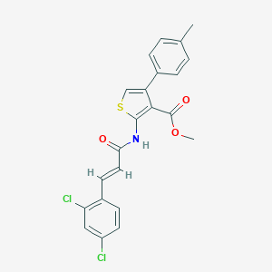 Methyl 2-{[3-(2,4-dichlorophenyl)acryloyl]amino}-4-(4-methylphenyl)-3-thiophenecarboxylate