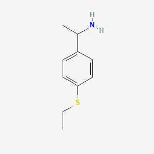 1-[4-(Ethylsulfanyl)phenyl]ethan-1-amine
